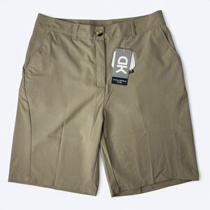 Little Donkey Andy Shorts Womens Sz L Khaki Outdoor Stretch Quick Dry UPF Hiking